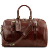 Коричневая кожаная дорожная сумка Tuscany Leather TL141248 Brown Voyager Коричневая кожаная дорожная сумка Tuscany Leather TL141248 Brown Voyager