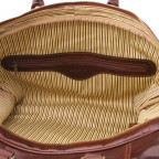 Коричнева шкіряна дорожня сумка Tuscany Leather TL141248 Brown Voyager - Фотографія № 107