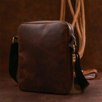 Коричневая кожаная сумка мессенджер Shvigel leather 16332 - Фото № 106 Коричневая кожаная сумка мессенджер Shvigel leather 16332 - Фото № 106
