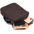 Коричневая кожаная сумка мессенджер Shvigel leather 16335 - Фото № 104 Коричневая кожаная сумка мессенджер Shvigel leather 16335 - Фото № 104