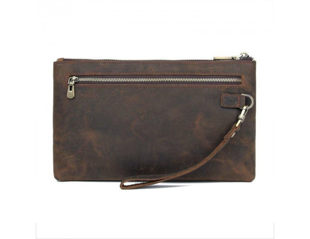 Коричневая папкп-клатч из кожи Crazy horse Vintage 14954 - Фото № 1