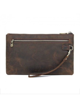 Коричневая папкп-клатч из кожи Crazy horse Vintage 14954