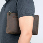 Коричневая папкп-клатч из кожи Crazy horse Vintage 14954 - Фото № 103