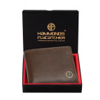 Коричневый мужской кожаный кошелёк Hammonds Flycatcher HF594MH - Фото № 104