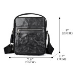 Шкіряна барсетка через плече чоловіча Bexhill BX6096 Black - Фотографія № 103