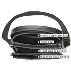 Шкіряна барсетка через плече чоловіча Bexhill BX6096 Black - Фотографія № 108