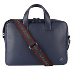 Шкіряна сумка для ноутбука Brampton London 64273 Navy Maven Black (14") - Фотографія № 100