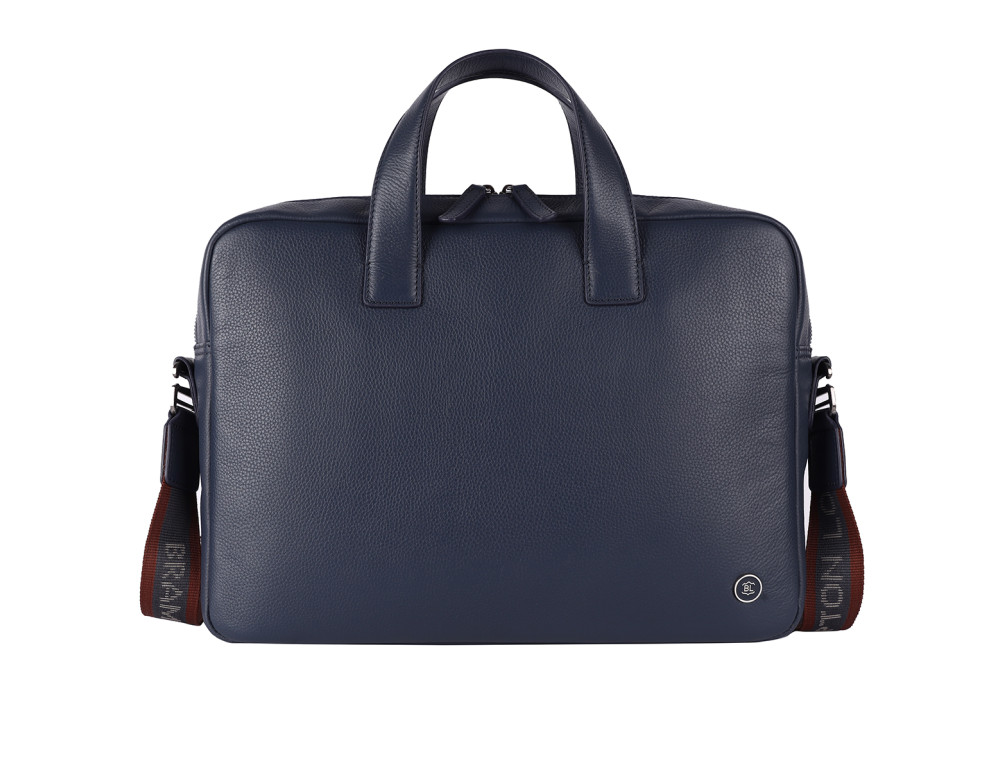 Шкіряна сумка для ноутбука Brampton London 64273 Navy Maven Black (14") - Фотографія № 2