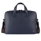 Шкіряна сумка для ноутбука Brampton London 64273 Navy Maven Black (14") - Фотографія № 101