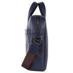 Шкіряна сумка для ноутбука Brampton London 64273 Navy Maven Black (14") - Фотографія № 104