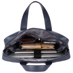 Шкіряна сумка для ноутбука Brampton London 64273 Navy Maven Black (14") - Фотографія № 106