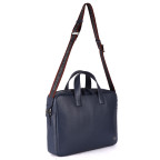 Шкіряна сумка для ноутбука Brampton London 64273 Navy Maven Black (14") - Фотографія № 111