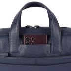 Шкіряна сумка для ноутбука Brampton London 64273 Navy Maven Black (14") - Фотографія № 113