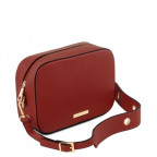 Червона шкіряна сумочка-крос боді TUSCANY LEATHER TL141733 RED - Фотографія № 100