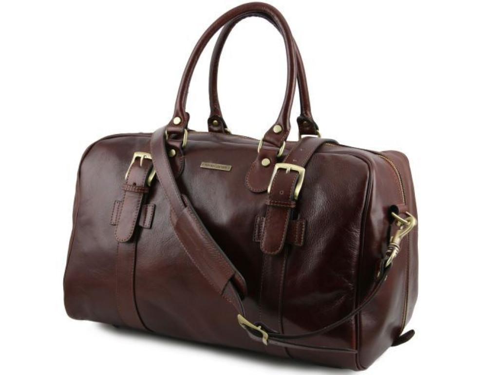 Малая дорожная сумка из кожи Tuscany Leather TL141249 Dark Brown - Фото № 2