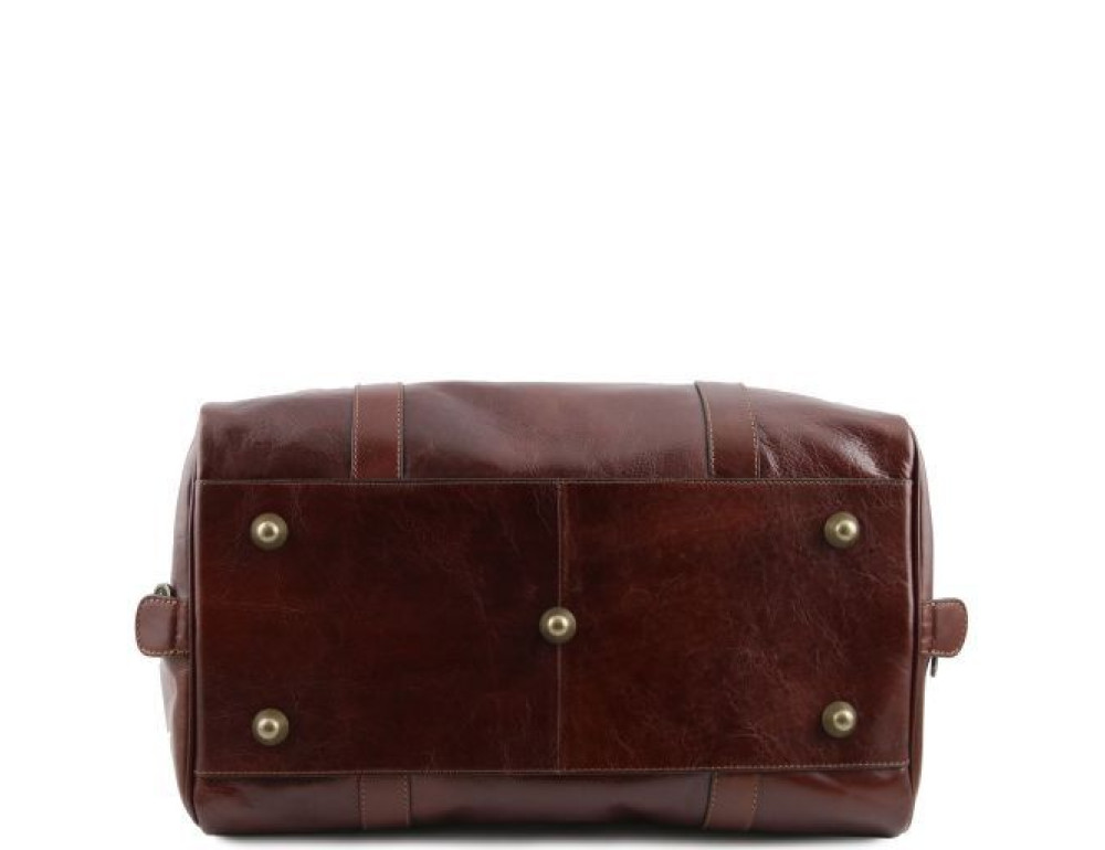 Малая дорожная сумка из кожи Tuscany Leather TL141249 Dark Brown - Фото № 5