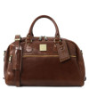 Малая дорожная сумка из кожи Tuscany Leather TL141405 Brown Voyager