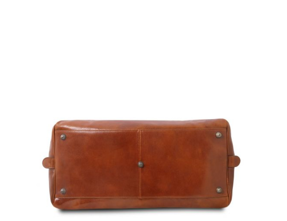 Мала дорожня сумка зі шкіри Tuscany Leather TL141405 Brown Voyager - Фотографія № 4