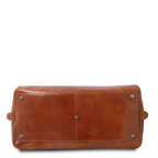 Мала дорожня сумка зі шкіри Tuscany Leather TL141405 Brown Voyager - Фотографія № 103