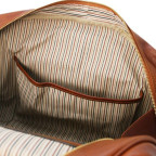 Мала дорожня сумка зі шкіри Tuscany Leather TL141405 Brown Voyager - Фотографія № 106