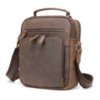 Чоловіча барсетка з ручкою через плече з  шкіри Bexhill bx6014 coffe - Фотографія № 100