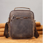 Чоловіча барсетка з ручкою через плече з  шкіри Bexhill bx6014 coffe - Фотографія № 108