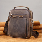 Чоловіча барсетка з ручкою через плече з  шкіри Bexhill bx6014 coffe - Фотографія № 109
