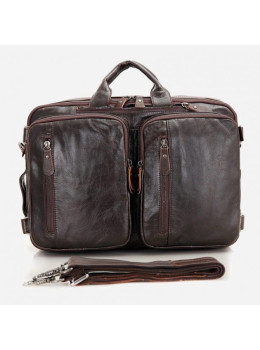 Мужская кожаная сумка 3 в 1 трансформер Vintage 14106