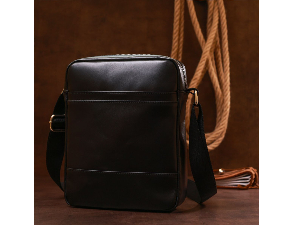 Мужская сумка мессенджер из гладкой кожи Shvigel leather 16336 - Фото № 7