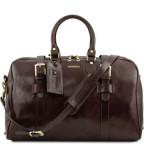 Кожаная дорожная сумка Tuscany Leather TL141248 Dark Brown Voyager - Фото № 100