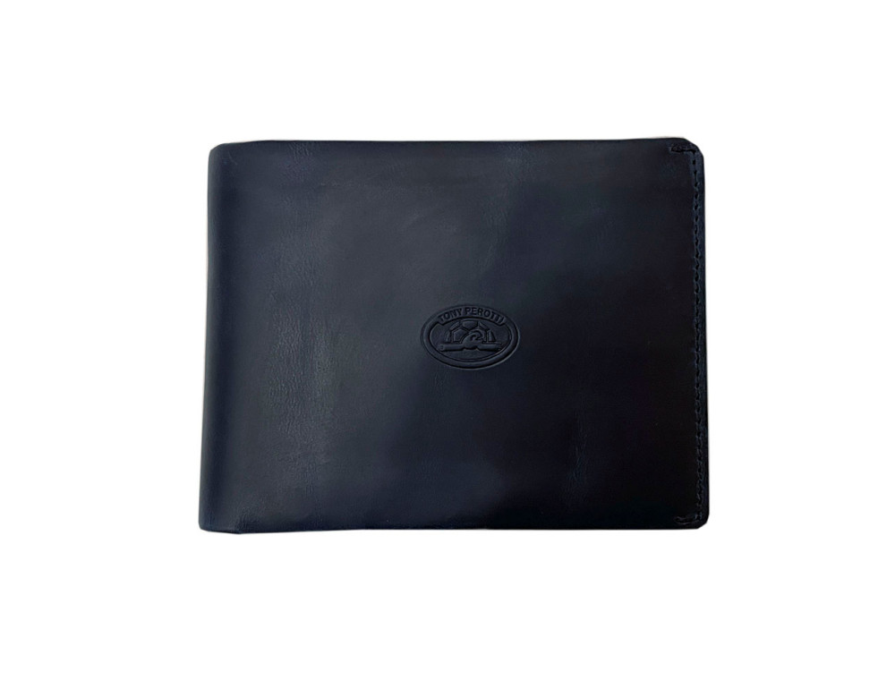 Синее портмоне мужское из матовой кожи Tony Perotti Arno 533 blue - Фото № 6