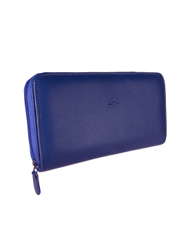 Синий женский кошелёк на молнии Италия TONY PEROTTI New Rainbow 1192 bluette