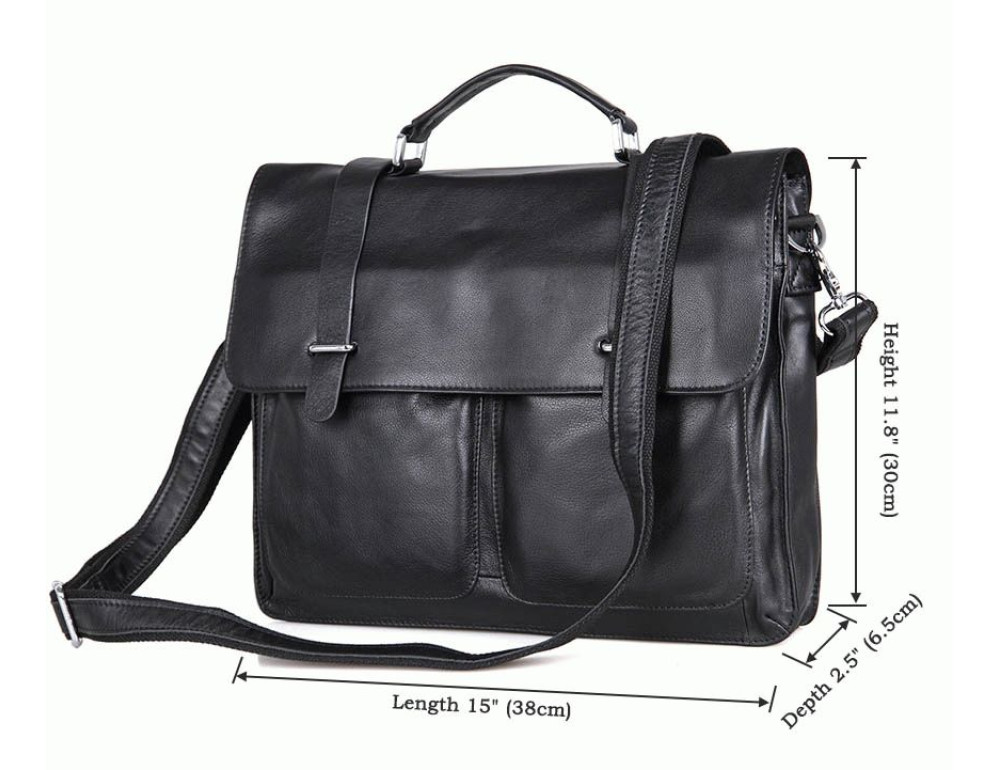 Чоловіча шкіряна сумка TIDING BAG 7013A - Фотографія № 7