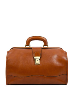 Светло-коричневая мужская кожаная сумка-саквояж Time Resistance 5211901