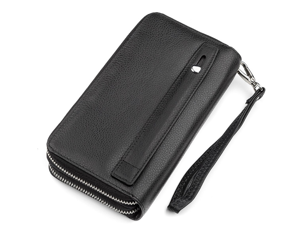 Чорний шкіряний клатч ST Leather ST127A - Фотографія № 3