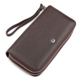 Коричневий шкіряний клатч ST Leather ST127C