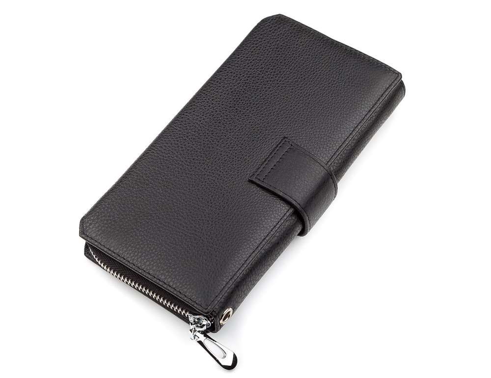 Чорний шкіряний гаманець ST Leather ST128A - Фотографія № 3