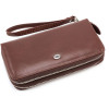 Коричневий шкіряний клатч на два відділення ST Leather ST139-3C Коричневий шкіряний клатч на два відділення ST Leather ST139-3C