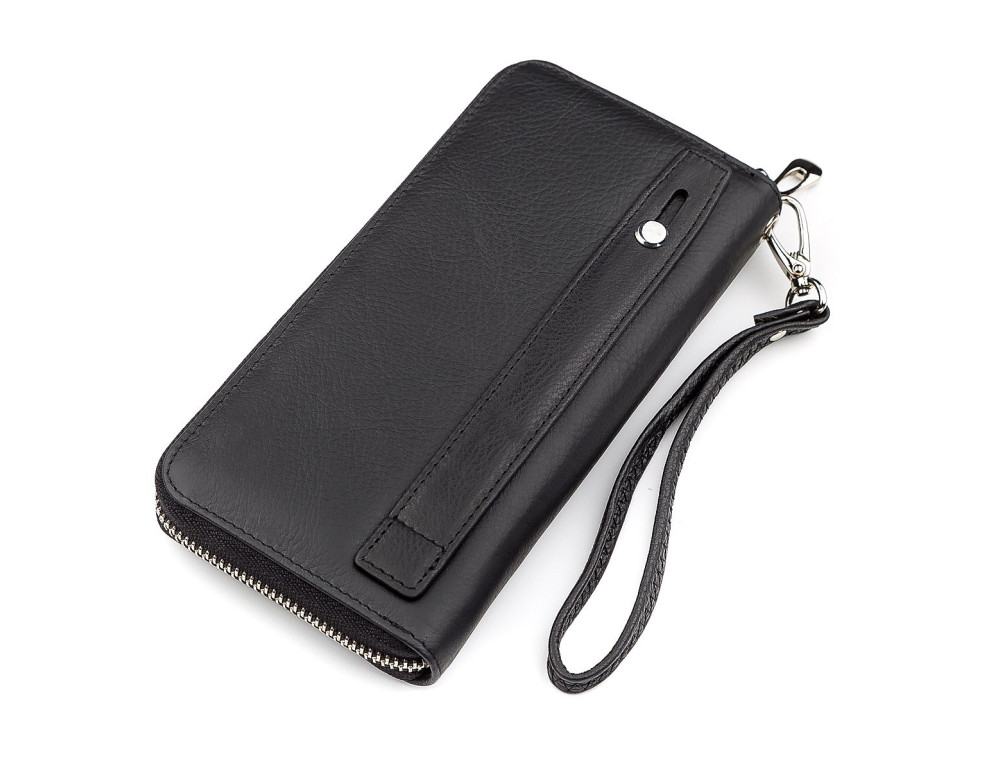 Чорний шкіряний клатч ST Leather ST45A - Фотографія № 2