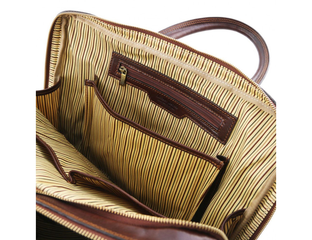 Стильна сумка для ноутбука 15.6 дюймів Tuscany Leather TL141894 Brown - Фотографія № 11