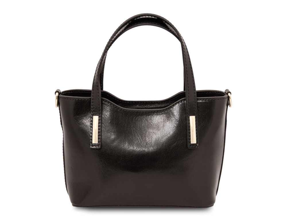 Стильна сумка невеликого розміру Amelia Tuscany Leather TL142406 Black - Фотографія № 3