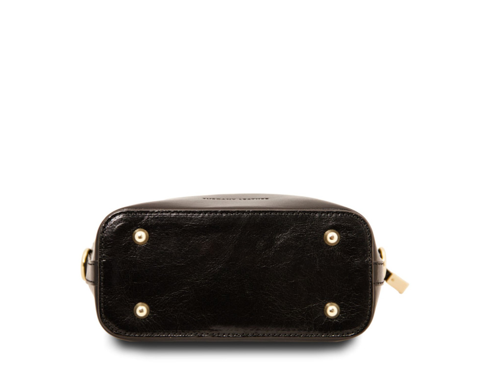 Стильна сумка невеликого розміру Amelia Tuscany Leather TL142406 Black - Фотографія № 4
