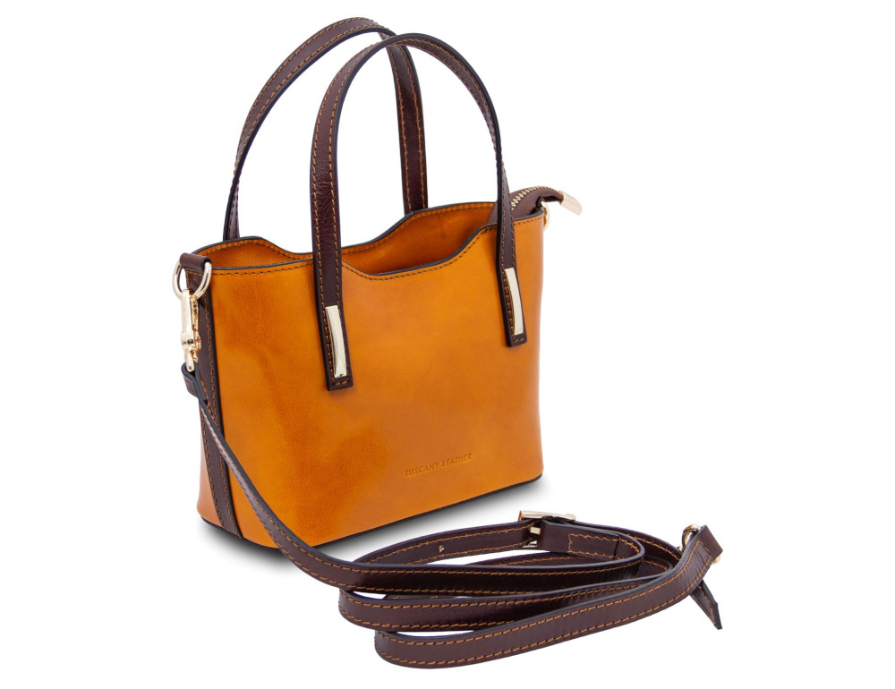 Стильна сумка невеликого розміру Amelia Tuscany Leather TL142406 Med - Фотографія № 4