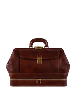 Стильный женский саквояж из натуральной кожи - The Master and Margarita Time Resistance 1172101W