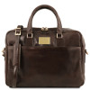 Італійська сумка для ноутбука Urbino Tuscany Leather TL141894 Dark Brown
