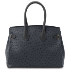 Сіра жіноча сумка зі страусиної шкіри Tuscany Leather TL142120 Gray - Фотографія № 103