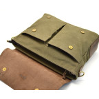 Сумка-портфель з тканини та шкіри кольору хакі TARWA RCH-3960-4lx - Фотографія № 105