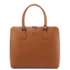 Жіноча шкіряна сумочка коньячного кольору Magnolia Tuscany Leather TL141809 COGNAC