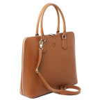 Жіноча шкіряна сумочка коньячного кольору Magnolia Tuscany Leather TL141809 COGNAC - Фотографія № 101