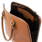 Жіноча шкіряна сумочка коньячного кольору Magnolia Tuscany Leather TL141809 COGNAC - Фотографія № 104